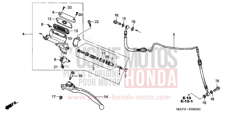 HAUPTKUPPLUNGSZYLINDER von Super Blackbird CANDY GLORY RED-U (R101) von 1998